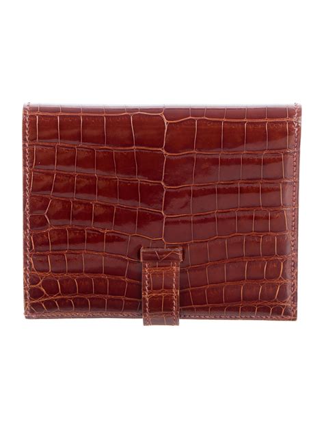 Porosus Crocodile Bearn Compact Wallet 